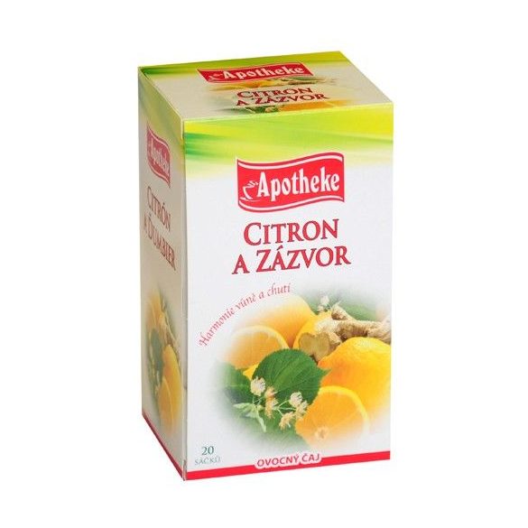 Apotheke tea gyömbéres citrom filteres 20db