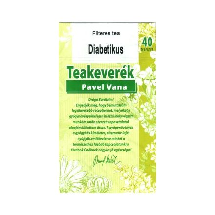 Pavel Vana teakeverék diabetikus filteres 40db