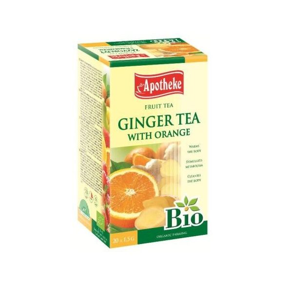 Apotheke tea gyömbéres narancs filteres 20db