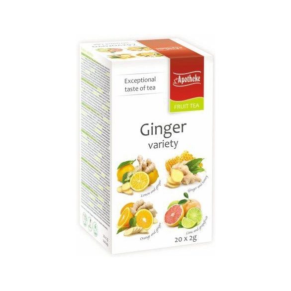 Apotheke tea gyömbéres variációk filteres 20db