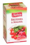 Apotheke tea tőzegáfonya málna filteres 20db