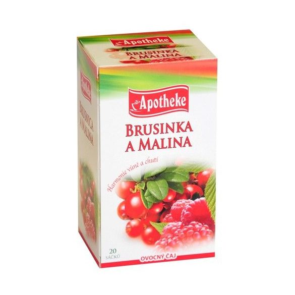 Apotheke tea tőzegáfonya málna filteres 20db