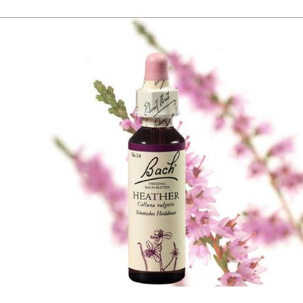 EREDETI BACH VIRÁGESZENCIA HEATHER-HANGA 20ML-AZ IDENTITÁS VIRÁGA