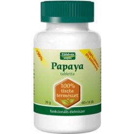 Zöldvér 100% papaya tabletta 78db