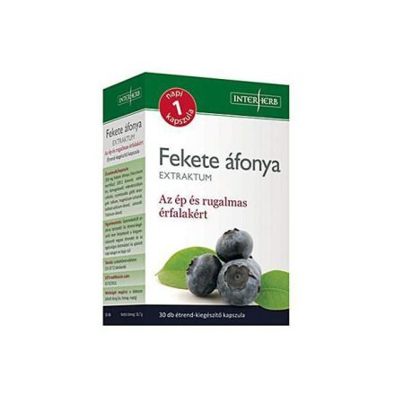 Interherb Napi 1 FEKETE ÁFONYA Extraktum kapszula 250 mg 30db