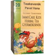 Pavel Vana teakeverék immucare kids herbal filteres 20db