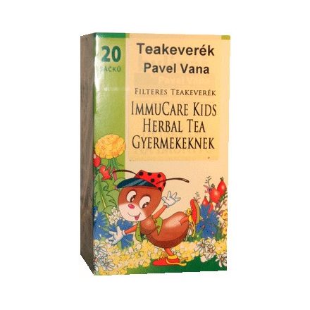 Pavel Vana teakeverék immucare kids herbal filteres 20db