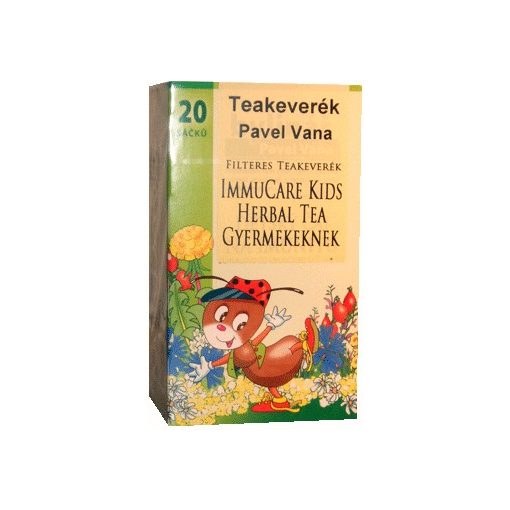 Pavel Vana teakeverék immucare kids herbal filteres 20db
