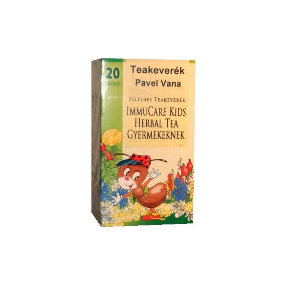 Pavel Vana teakeverék immucare kids herbal filteres 20db
