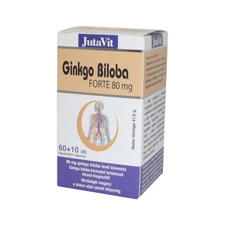 Jutavit ginkgo biloba forte 80mg tabletta 70db