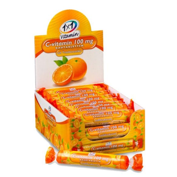 1x1 Vitaday rágótabletta narancs szőlőcukorral 17db