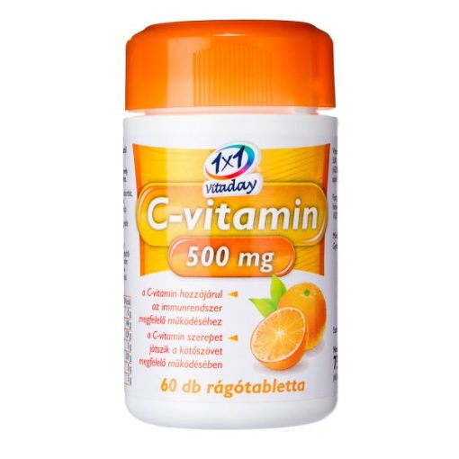 1x1 Vitaday rágótabletta c-vitamin 500mg 60db