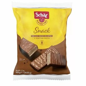   GLUTÉNMENTES SCHAR SNACK CSOKOLÁDÉVAL BEVONT MOGYORÓS OSTYA 105G