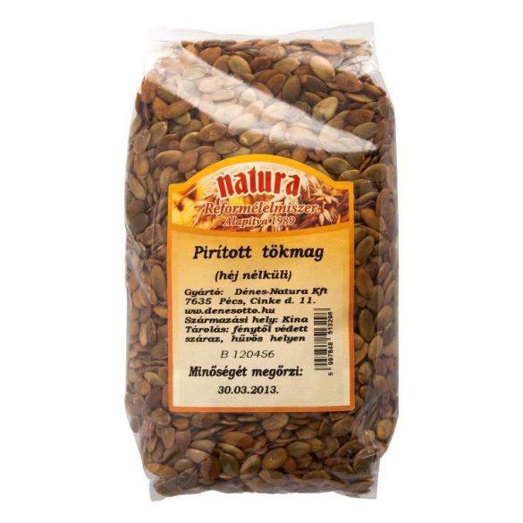 NATURA PIRÍTOTT TÖKMAG HÉJNÉLKÜLI 250G