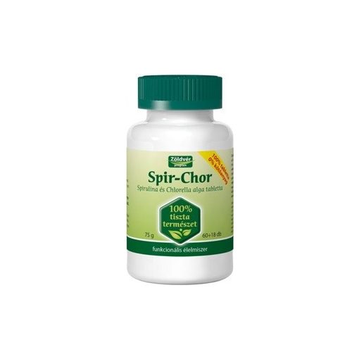Zöldvér spir-chor 100% tabletta 78db