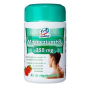 1x1 Vitaday rágótabletta mg 250mg + b6 eper 45db