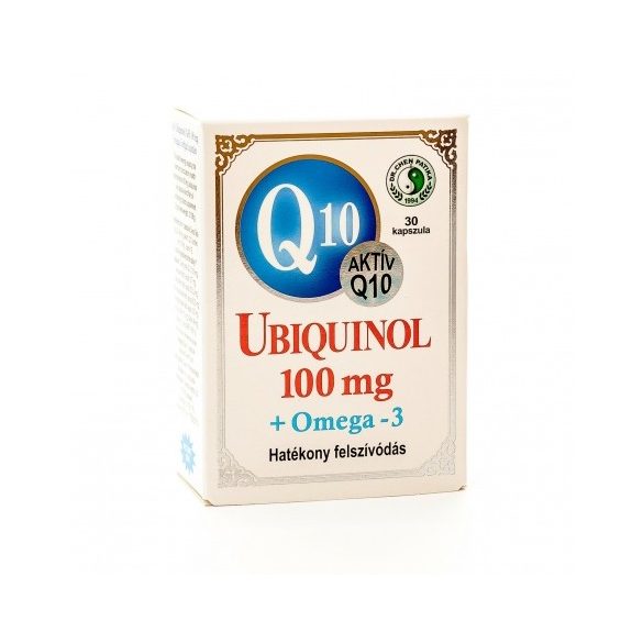 DR.CHEN Q10 UBIQUINOL 100MG+OMEGA3 LÁGYZSELATIN KAPSZULA 30DB