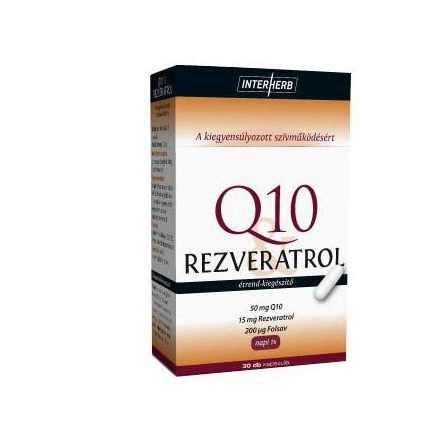 INTERHERB Q10&REZVERATROL KAPSZULA 30DB