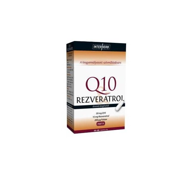 INTERHERB Q10&REZVERATROL KAPSZULA 30DB