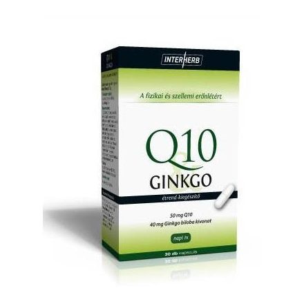INTERHERB Q10&GINKGO KAPSZULA 30DB