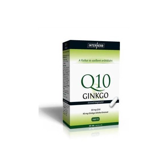 INTERHERB Q10&GINKGO KAPSZULA 30DB