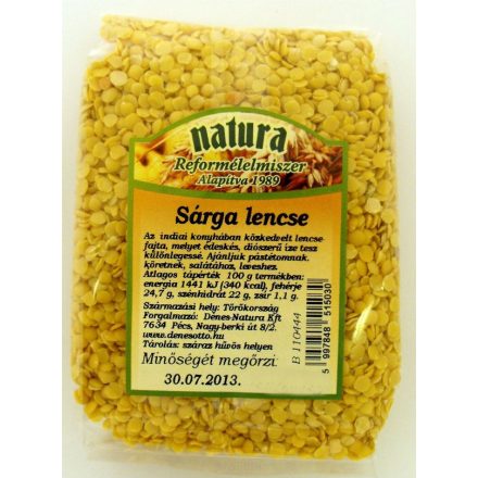 DÉNES-NATURA SÁRGA LENCSE 500G