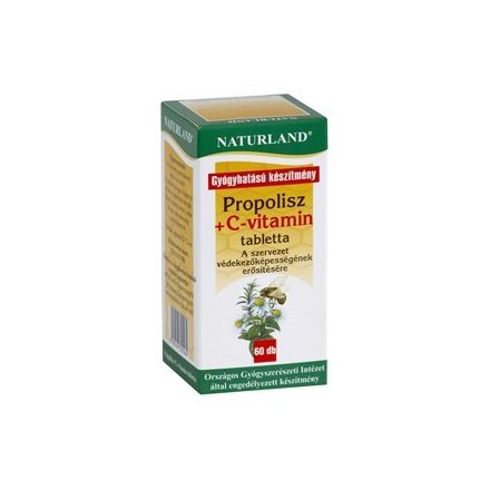 Naturland Propolisz tabletta + C-vitamin 20db