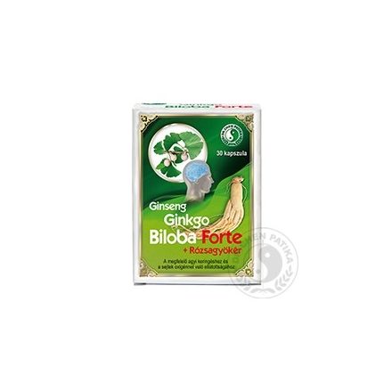 DR.CHEN GINSENG GINKGO BILOBA FORTE KAPSZULA 30DB