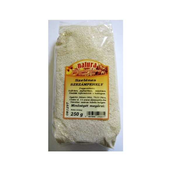 NATURA SZEZÁMPEHELY SZELÉNES 250G