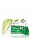Dr.organic törlőkendő aloe vera 20db