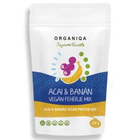 BIO ORGANIQA 100% ACAI-BANÁN VEGÁN FEHÉRJE 400G