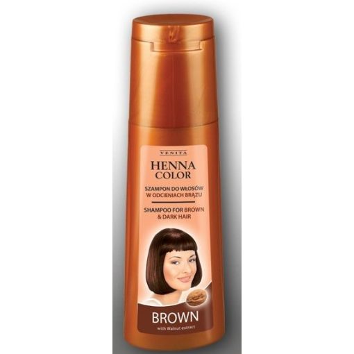 Henna Color hajsampon gyógynövényes barna és vörös hajra 250ml