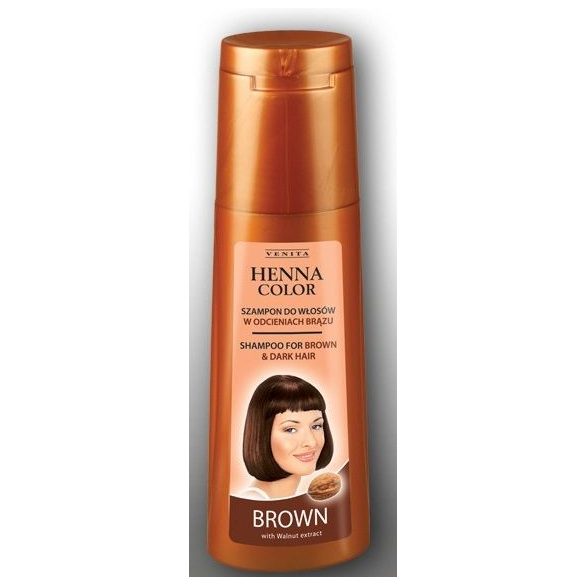 Henna Color hajsampon gyógynövényes barna és vörös hajra 250ml