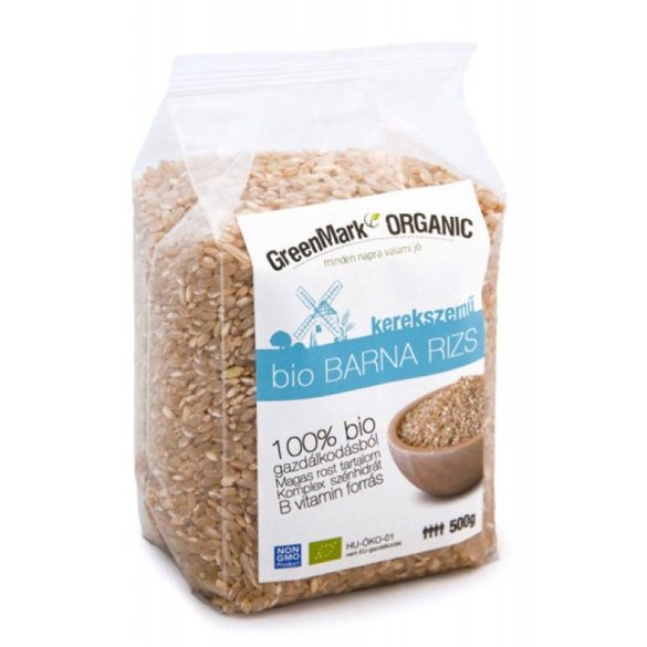 BIO GREENMARK BARNA RIZS KEREKSZEMŰ 500G