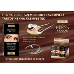   Henna Color szemöldök és szempilla krémfesték fekete 15g