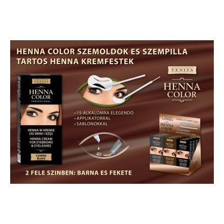 Henna Color szemöldök és szempilla krémfesték barna 15g