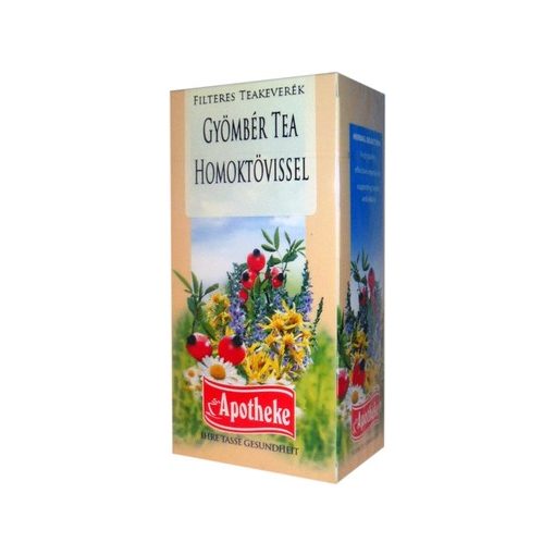 Apotheke tea gyömbér homoktövis filteres 20db