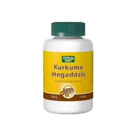 Zöldvér kurkuma megadózis kapszula 110db