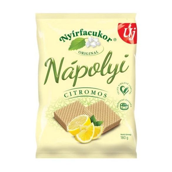 NYÍRFACUKOR NÁPOLYI XILITTEL CITROMOS 180G