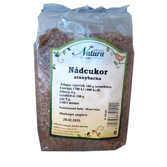 NATURA NÁDCUKOR ARANYBARNA 500G