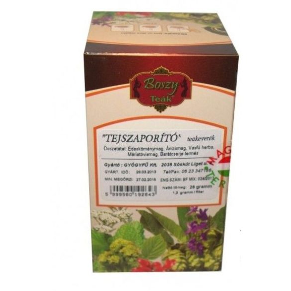 BOSZY TEAKEVERÉK TEJSZAPORÍTÓ FILTERES 20DB