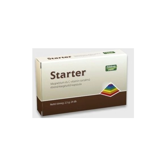 Zöldvér starter magnézium és c-vitamin kapszula 24db