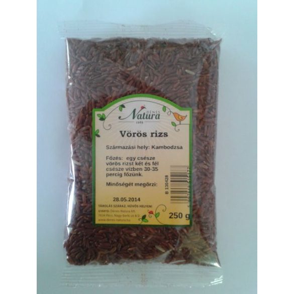 NATURA VÖRÖS RIZS 250G