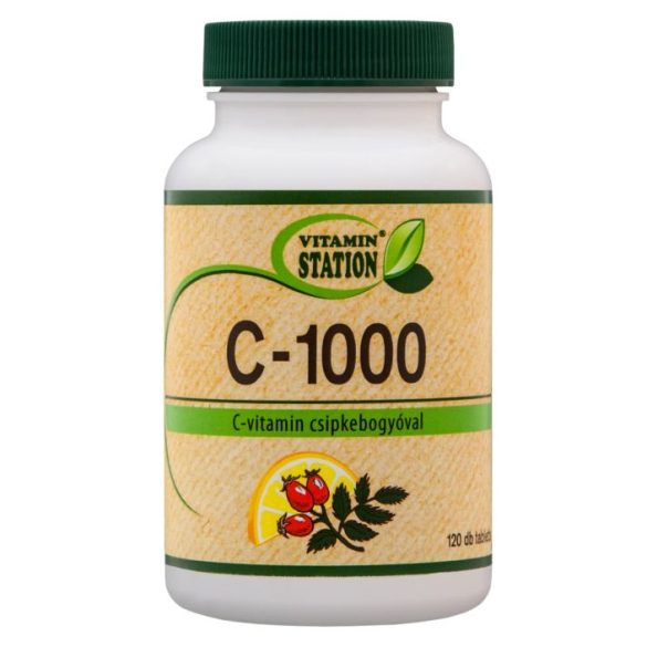 VITAMIN STATION C-1000+CSIPKEBOGYÓ TABLETTA 120DB