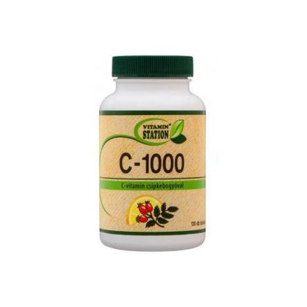 VITAMIN STATION C-1000+CSIPKEBOGYÓ TABLETTA 60DB
