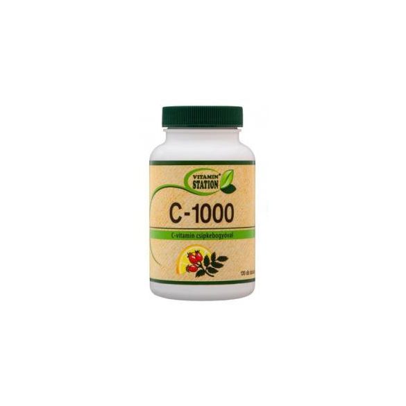 VITAMIN STATION C-1000+CSIPKEBOGYÓ TABLETTA 60DB