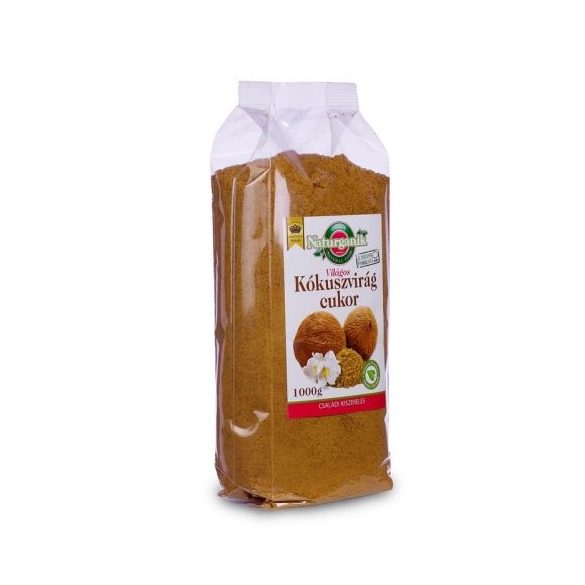 Naturganik kókuszvirág cukor világos 1000g