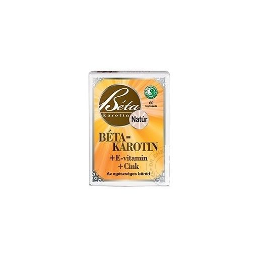 DR.CHEN BÉTA-KAROTIN + E-VITAMIN+CINK LÁGYZSELATIN KAPSZULA 60DB