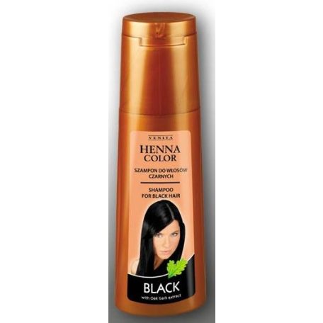 Henna Color hajsampon gyógynövényes fekete hajra 250ml