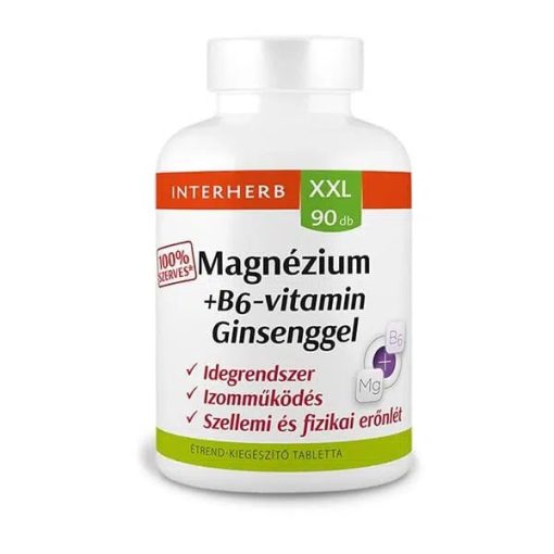 Interherb XXL magnézium és B6-vitamin tabletta 90 db